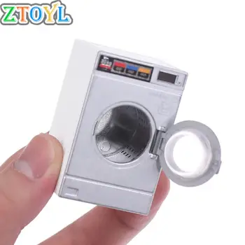 1:12 Casă De Păpuși În Miniatură Mașină De Spălat Cu Tambur De Spălare Electrocasnice Rufe Model De Mobilier Casă De Păpuși Decor Jucărie