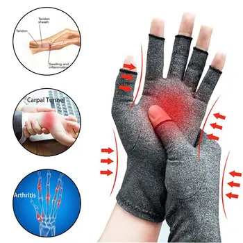 1 Perechi Artrita Mănuși, Mănuși Touch Screen Anti Artrita Terapia de Compresie Mănuși și Dureri Dureri Articulare Relief Cald Iarna
