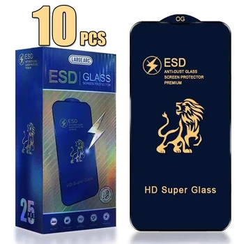 10buc ESD Temperat Pahar Plin cu Acoperire Ecran Protector Anti Static Film Explozie Pentru iPhone 14 13 12 11 pro max 6 7 8 plus x xs