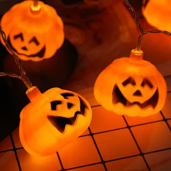 10LED 20LED Dovleac de Halloween Șir de Lumini Lampa DIY Agățat de Groază Halloween Decor Pentru Acasă Consumabile Partid