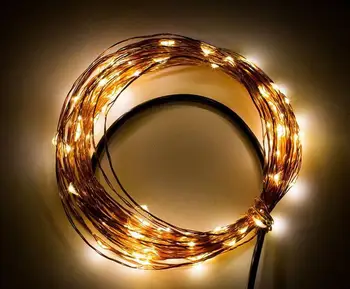 10m 100 LED-uri Sârmă de Cupru Ramură Șir de Lumini de Partid de Vacanță decor de Basm Timbo Lumina cu Controler de Linii de Cablu