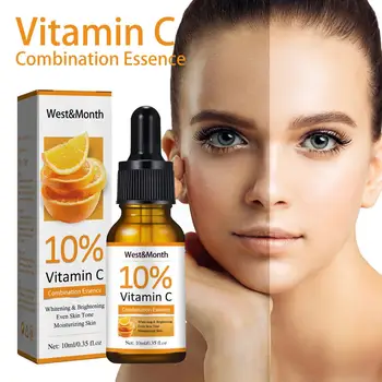 10ml Vitamina C Ser de Albire Pentru Față Ser Acid Hialuronic Dark Spot Remover-coreean de Îngrijire a Pielii Produse de ingrijire a Pielii R9m4