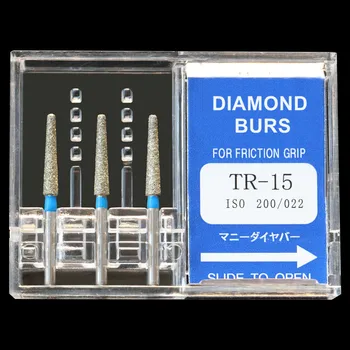 10Packs Dentare Freze de Diamant TR-15 Lustruitor Instrumente de Foraj FG 1.6 mm Vitezei Piesa Lustruire DIA-FREZE Stomatologie Produse Bur