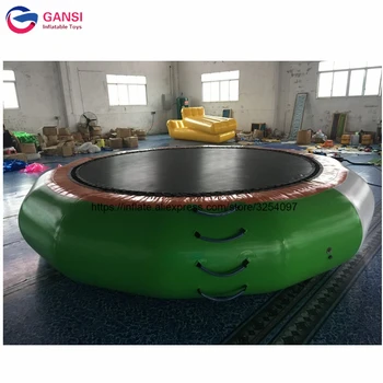2018 cel mai bun de vânzare sport interesant echipament Gonflabil, trambulină de apă, jocuri de apa gonflabila plutitoare de apă trambulină