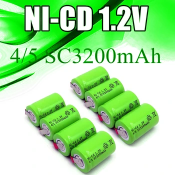 22buc de Înaltă Calitate Baterie Reîncărcabilă Sub C 4/5 SC NI-Cd 1.2 v 3200mAh,Cu Tab-uri,Pentru Șurubelniță Instrument de Putere de Lumini cu LED-uri