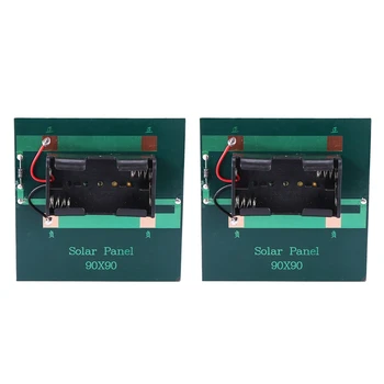 2X 1W 4V Reîncărcabile AA Baterie de Celule Solare Încărcător Cu Baza Pentru 2XAA Baterii de Încărcare Direct