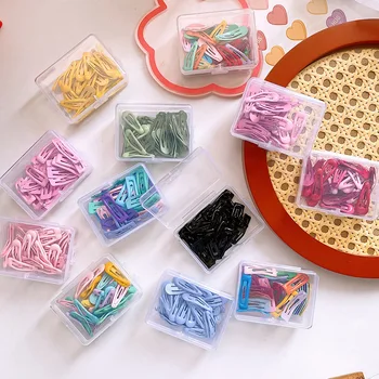 30buc/cutie de Bomboane Culori Bb Clipuri Picură Ulei pentru Copii Drăguț Mini Sălbatice Breton Ac de par Agrafele Cadou pentru Fete Accesorii de Par