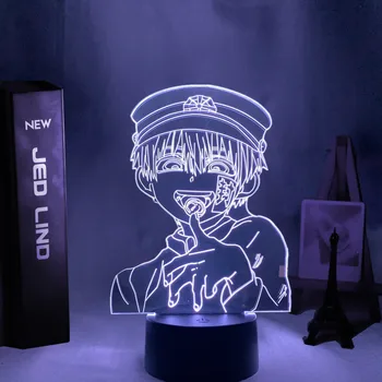 3d Lampa Anime Toaletă Legat Hanako Kun a CONDUS Lumina de Noapte pentru Decor Camera Veioza Cadou de Ziua Toaletă Legat Hanako Kun Lampă de Noapte