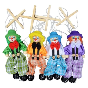4 Pachete de Clovn Marionete, Jucării Creative Trageți Șir de Păpuși Copil Jucării pentru Copil Părinte Interactive Jucarii Copii cele mai Bune Cadouri