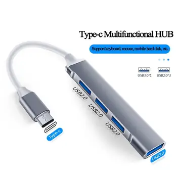 4Port Hub USB 3.0 Hub USB de Mare Viteză de tip c Splitter 5Gbps Pentru PC Accesorii calculatoare Multiport HUB 4 porturi USB 3.0 2.0 Porturi