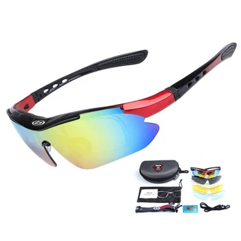 5 Lentile cu Protectie UV de Pescuit în aer liber Ochelari Polarizati Pescuit ochelari de Soare Vânt Echitatie, Ciclism, Drumetii, Camping Eyewears