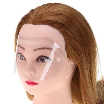 50pcs Femei Consumabile de Unică folosință Fata Fixativ Scut de Film pentru Salon de Păr de Păr de Tăiere Fata Scut de Protecție Masca