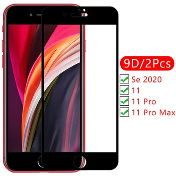 9d ecran protector din sticla temperata de caz pentru iphone 11 pro max se 2020 de acoperire de pe telefon 11pro mas iphone11 protecție telefon coque
