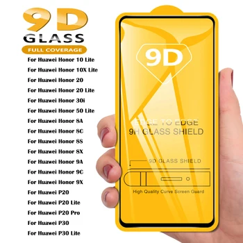 9D Sticlă Călită Pentru Onoare X8 8X 8A 8C 8S 9X 9A 9C Ecran de Protecție Pentru Huawei P30 Lite P10 P20 Pro P Inteligente Z 2019 2021 Mate10