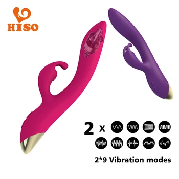 A FACUT Rabbit Vibrator 2*9 Moduri de Clitoris Vagin Masturbator AV stick Realist Vibrator G-spot Masaj jucarii sexuale pentru femei