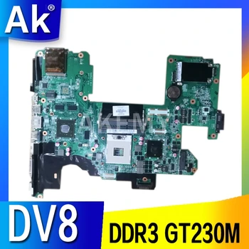 Akemy 573758-001 591382-001 Laptop Placa de baza Pentru HP Pavilion DV8 BORD PRINCIPAL DAUT8AMB8D0 PM55 DDR3 GT230M grafica