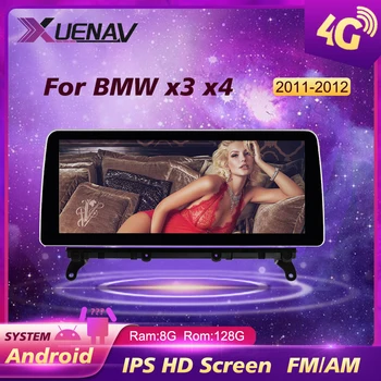 Android de Navigare GPS 128G Ecran Stereo 8 core Radio Auto Multimedia Player Pentru BMW X3 X4 2011 2012 CIC Sistemul Carplay
