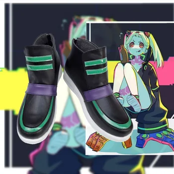 Anime Cyberpunk Edgerunners Rebecca Cosplay pantofi Cyberpunk: Edgerunners Cosplay Becca cizme Accesorii Joc de Rol pantof