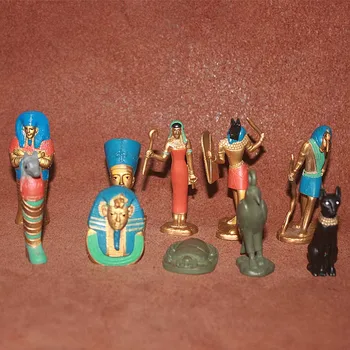 Antic Egiptean Model În Miniatură Figurina Accesorii Mitul Reginei Faraon Tutankhamon Mami Anubi Zeita Isis Acțiune Figura Jucarii