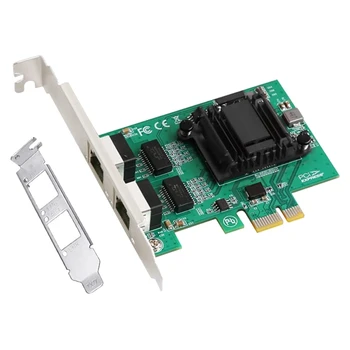 AU42 -2-Port Gigabit Pcie placa de Retea 1000M Dual Porturi PCI Express Adaptor Ethernet Cu 82571EB LAN Card NIC Pentru Windows