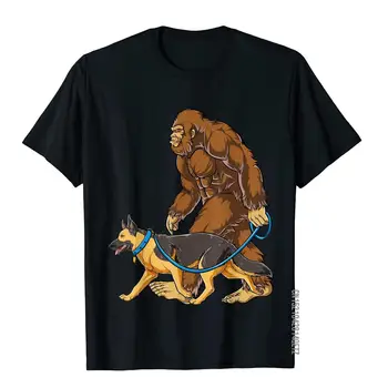 Bigfoot Câine De Mers Pe Jos Ciobanesc German Tricou Sasquatch Copii Bărbați T-Shirt Bumbac Mens Top T-Shirt Gotic Topuri Tricouri Retro Imprimare