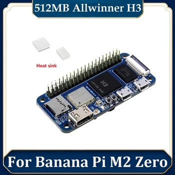 BPI-M2 Zero Allwinner H3+Quad Core Cortex-A7 H265/HEVC 1080P 512M DDR3 Computerul de Bord de Dezvoltare Cu 2Xheat Chiuveta