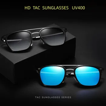 Bărbați clasic pătrat bărbați ochelari, anti-ultraviolete cu ochelari de soare polarizat 6113