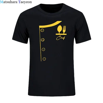Chef tricou Găti haine Imprimate Tricouri Bumbac Amuzant TShir Top de Vară de Înaltă Calitate, cu Maneci Scurte Pierde O-neck T-shirt UE Dimensiunea