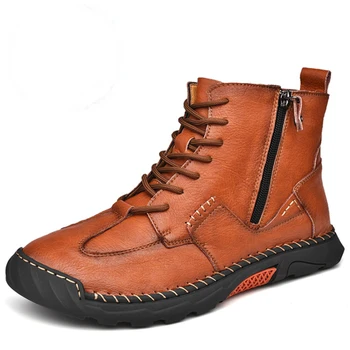 Cizme Barbati Glezna Manual de Înaltă Calitate în aer liber de Mers pe jos Bocanci de Siguranță Pantofi Casual, Pantofi Comozi Talpa Moale Toamna Iarna