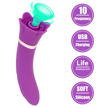 Clitoris Biberon Stimulator Punct G Penis Artificial Masaj Suge Vibratorul Orală Fraier Vibrator Sexual Feminin Masturbator Erotice Pentru Adulti