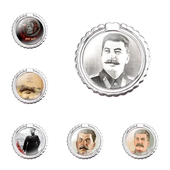 Comandantul Rus Stalin Inel De Telefon Mobil Titularul Deget Inelul Suport Kickstand Metal Suport De Prindere De Moda De Design De Desene Animate Creative