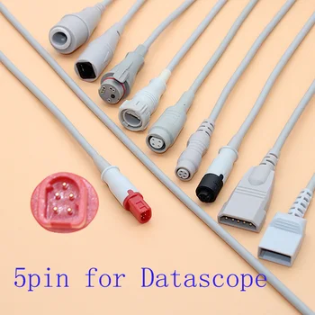 Compatibil 5pin Datascope Argon/Medex/HP/Edward/BD/Abbott laboratories/PVB/Utah IBP senzor portbagaj cablu de unică folosință pentru traductor de presiune.