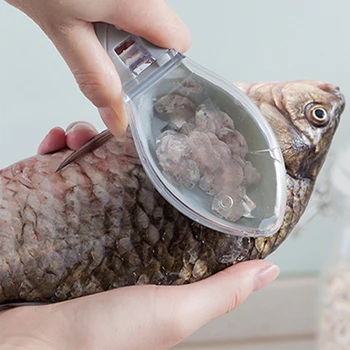 Creative Capac Transparent Scară De Pește Mașină De Pește De Uz Casnic De Curățare Racleta Scară De Pește Racleta Accesorii De Bucătărie Gadget-Uri