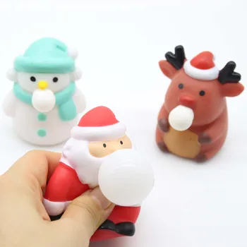 Crăciun de Relief de Stres Jucarii Moș Crăciun, om de Zăpadă Elan Stoarce Jucării de Crăciun de Decorare Anti-stres de Relief Mingea Copil Cadouri de Craciun