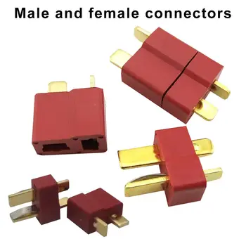Curse de calitate Drone Anti-derapaj RC Accesorii Masculin Feminin Conectori Pentru RC Acumulator LiPo Decanii Stil T-Tip Plug