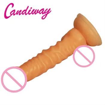 De aspirație Realist Dildo-uri Cupa Jucărie Sexuală pentru Femei de Sex Feminin de Produse de Masturbare textura Fals Penisului Sexy Adult Lung Dong