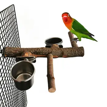 Din Oțel Inoxidabil Papagal Bol Alimentar Sta Căni Bar Colivie Consumabile Pentru Bujor Papagali Papagali