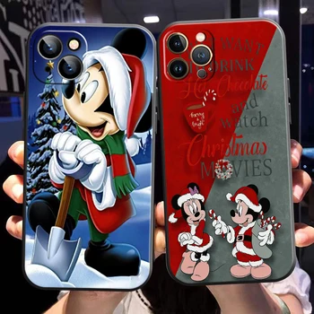 Disney Mickey Crăciun Fericit Pentru Apple iPhone 13 12 11 Pro 12 13 Mini X XR XS Max 5 6 6S 7 8 Plus SE2020 Caz de Telefon Funda