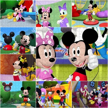 Disney Mickey Mouse Clubhouse-Uri 300/500/1000 Piese de Desene animate Puzzle-uri de Imagine Jucării pentru Adulți, Copii, Joc, Jucarii Educative