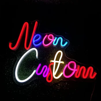 DIY Logo-ul Personalizat Semn de Neon de Afaceri Personalizat Numele Personaliza Cadoul Petrecere de Nunta de Decorare a CONDUS Cameră de Lumină Lampă de Noapte