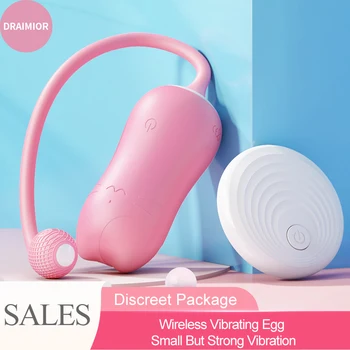 DRAIMIOR la Distanță Vibrator Pentru Femei 10 Frecvență de Vibrație Cuplu Utilizarea Juca Impermeabil de Încărcare USB Sărituri Ouă Adult Jucarii Sexuale