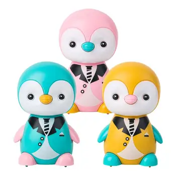 Drăguț Apăsați și Du-te Trage Înapoi Mașină de Jucărie impuls Creativ și Du-te de Alunecare Pinguin în Formă de Animale Senzoriale Jucărie pentru Copii Nu Nevoie de Reîncărcare