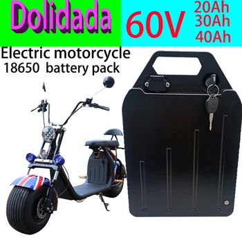 Elektrische Voertuig Litiu Batterij Waterdichte 18650 Batterij 60V 20Ah 30AH 40AH Twee Wiel Opvouwbare Elektrische Scoote