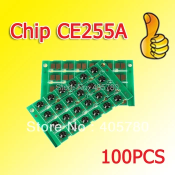 En-gros de 100buc 255A chip de toner compatibil pentru for225A/pentru P3015/3015D/3015N/3015X ++