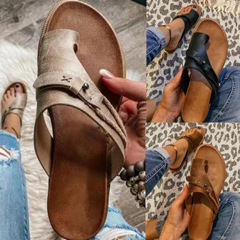 Femei Orteze Sandale de Corecție Material PVC sandale Papuci Plat Toc Flip Flops Casual de Vara Plaja Health99