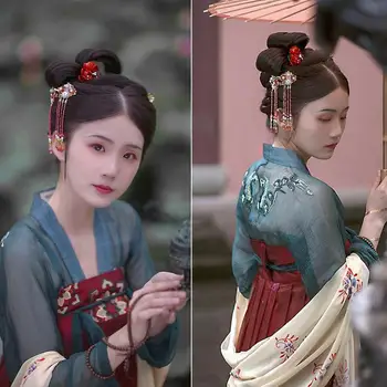 Femeile Hanfu Tradițională Chineză De Moda Swing Vintage Vechi Costum Tang Costum Festivalul De Anul Nou Dans Popular Curtea Fairy Dress