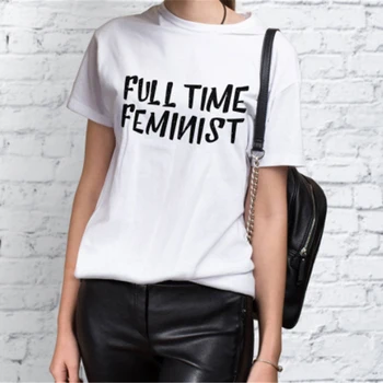 FEMINISTĂ Roz Scrisori de Imprimare Femei Tricou Casual Tricou Pentru Doamna Fata de Top Tee Hipster Tumblr sex Feminin Topuri Picătură de Transport maritim