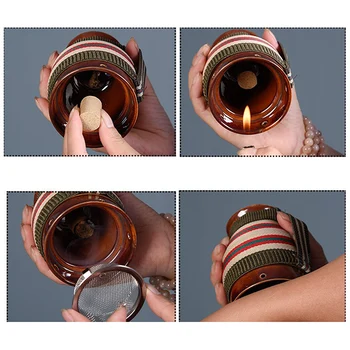 Fierbinte De Promovare Moxibustion Borcan Din Ceramica Zisha Decopertarea Cupa Compresa Calda Acupunture Terapie