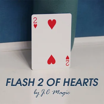 Flash 2 Inimi de J. C Magie Trucuri Carte de Magie Magician Până Aproape de Strada Iluzie Truc de Mentalism Magic Recuzita Iubitor de Magia