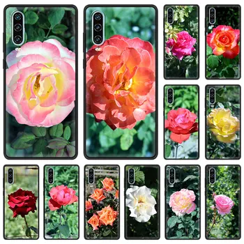 Flori De Trandafir Botanic Pentru Huawei P30 Lite Caz Telefon Moale Pentru Huawei P50 Pro P20 P40 Lite E P Inteligente Z 2021 Y6p Y9s Y7a 2019 Acoperi